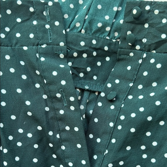 Hello Molly Dark Green Polka Dot Midi Dress | 4 - Picture 5 of 5